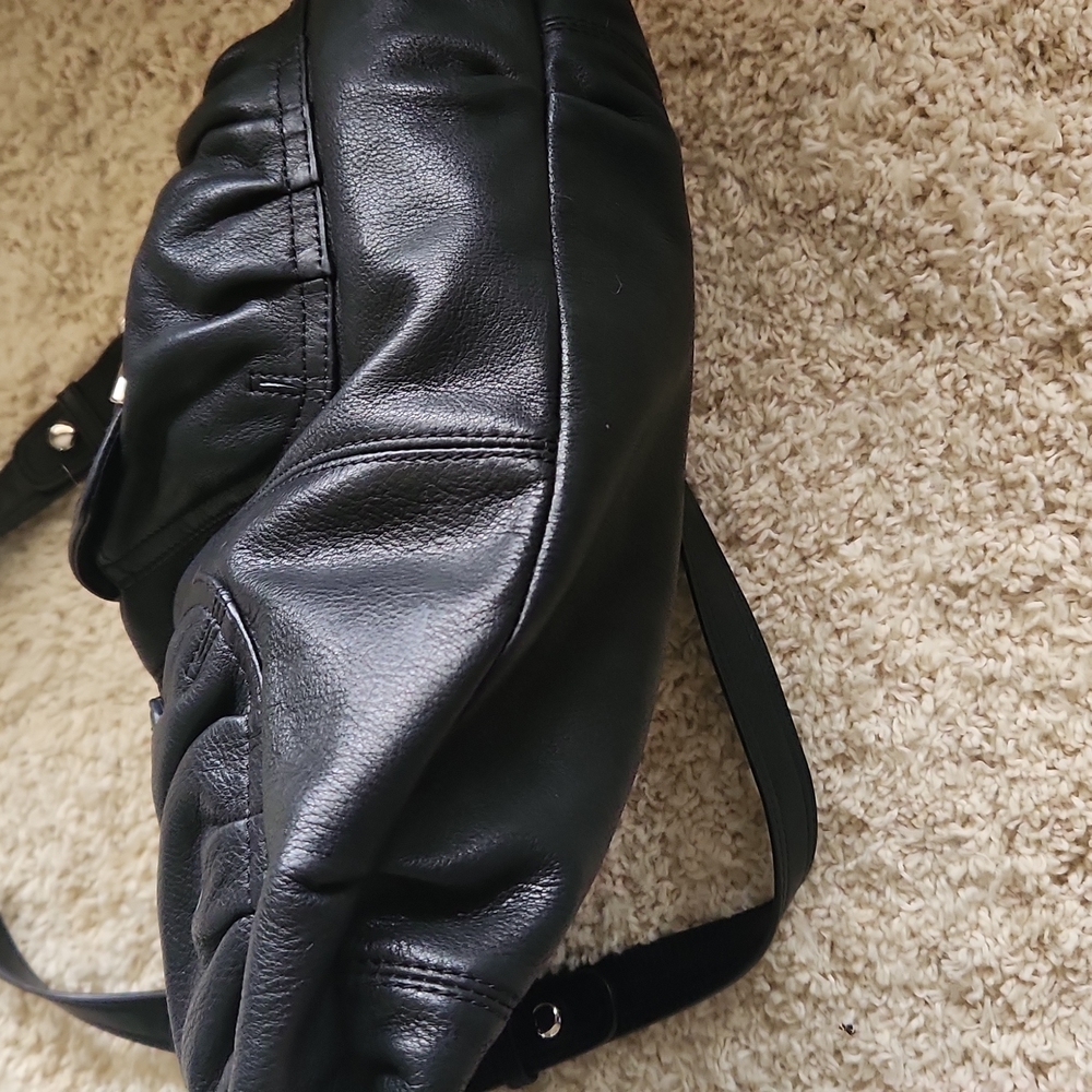 Medium black b malowsky leather bag - Picture 10 of 11